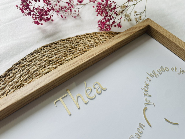 Cadre naissance personnalisable (mixte)