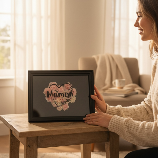 Cadre personnalisé maman