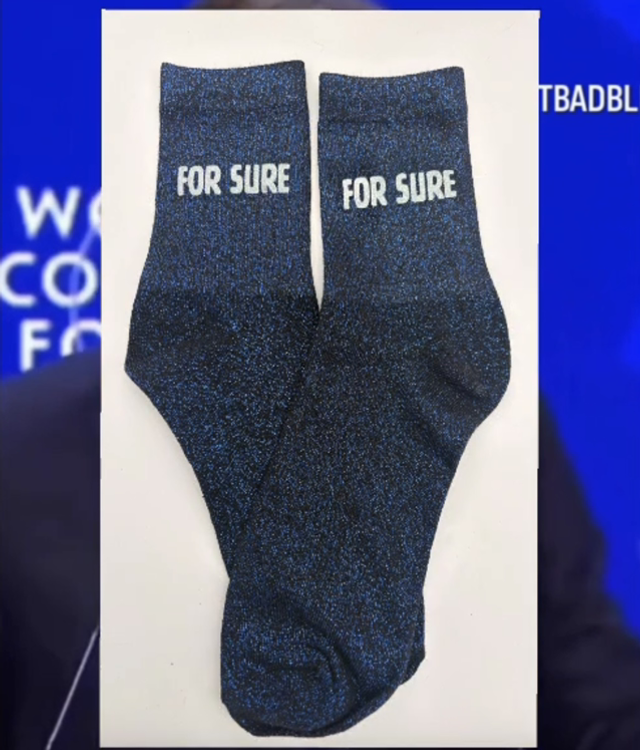 Chaussettes a paillettes FOR SURE phospho