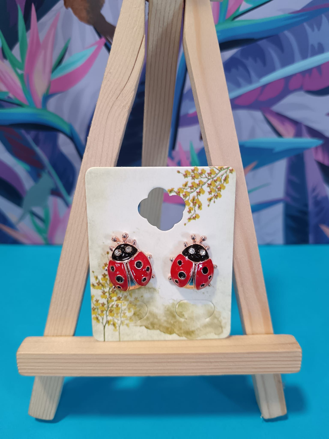 Boucles d'oreilles Coccinelle 