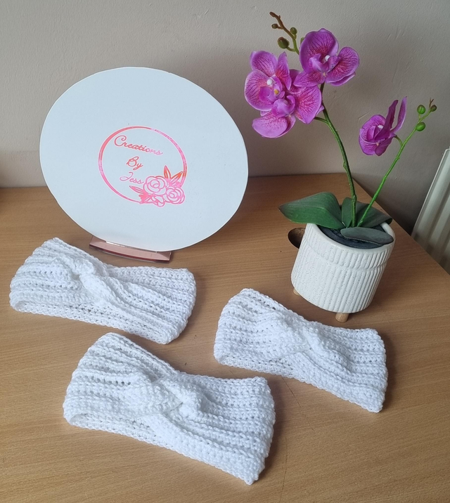 White Ear Warmers