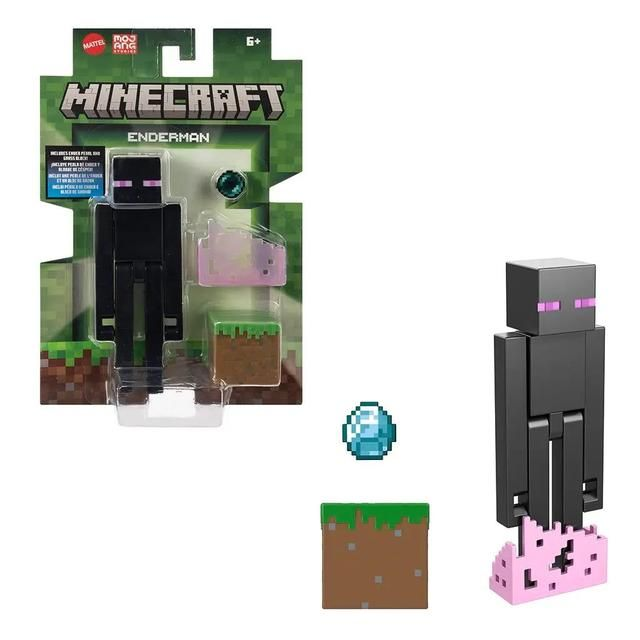 Minecraft Craft-A-Block Enderman 3.25-Inch Pixelated Action Figure