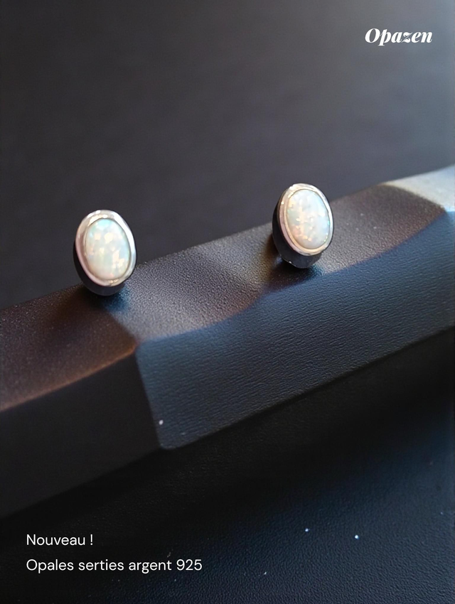Boucles d'oreilles Opales d'Éthiopie 