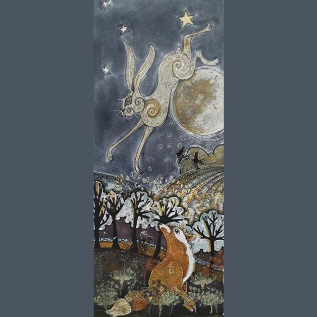 The Fox and the hare Original SOLD