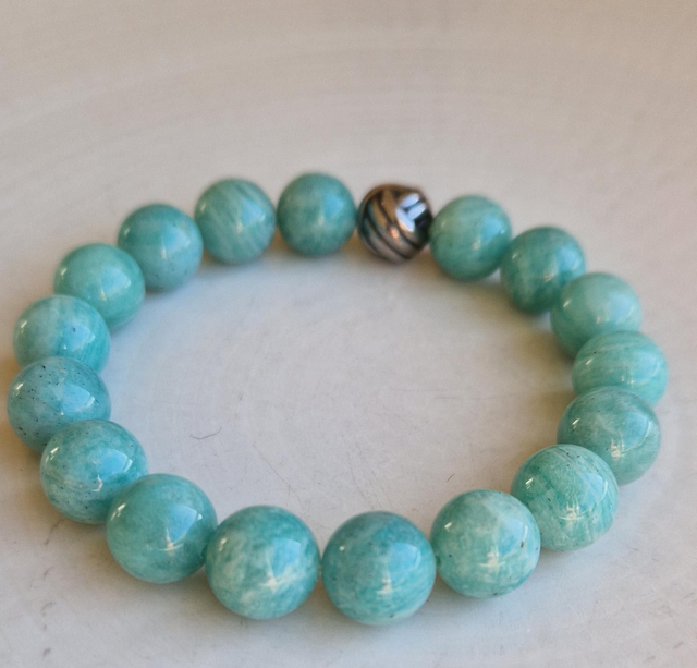 Bracelet AMAZONITE 10mm
