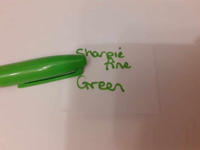 Zelebs in shed CHOOSE YOUR MARKER Sharpie Fine GREEN