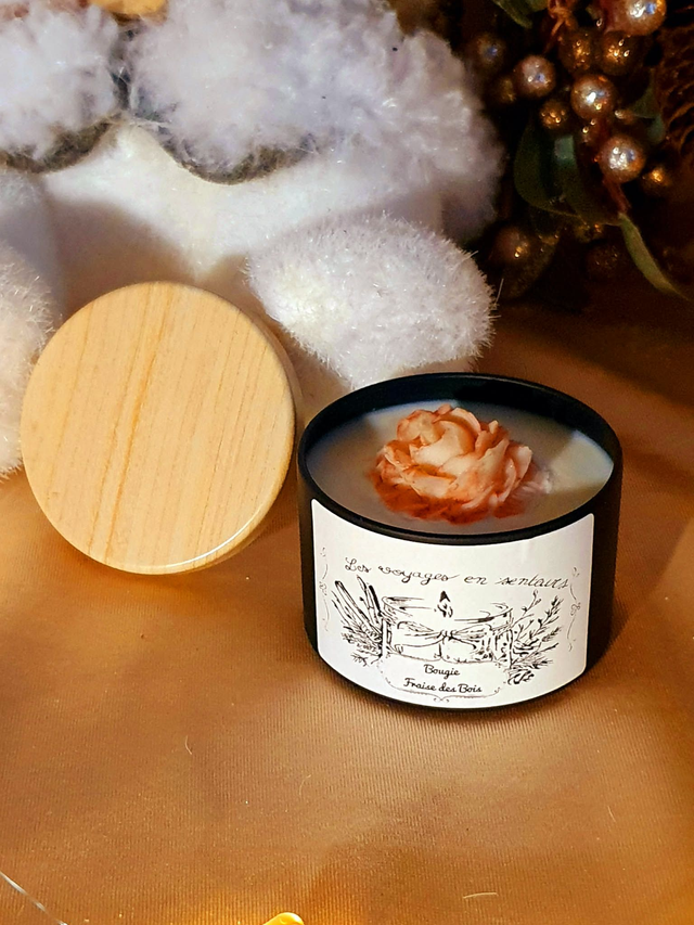 Bougie Fraise des Bois (Rose)