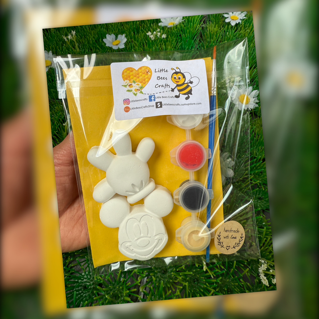 Mickey/Minnie Mouse Party Bags - Disney - Birthday Return Gift - Kids Activity - Painting Kit - Party Bag Filler