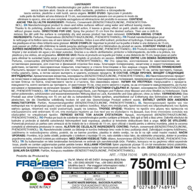 LUSTRADRY WATERLESS CAR WASH POLISH