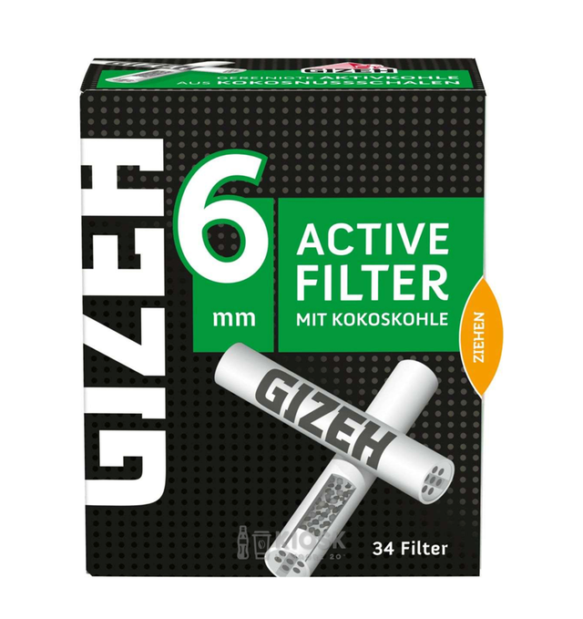 029 | Gizeh Black Active Filter 6mm 34 Stk.