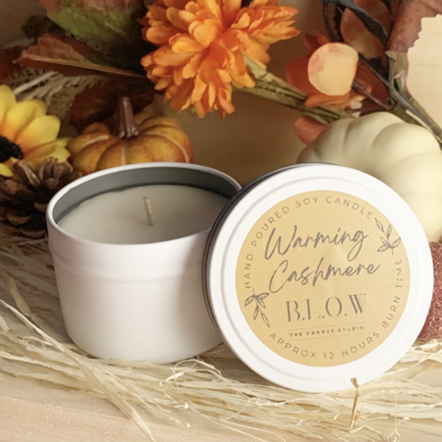 Warming Cashmere Tin Candle