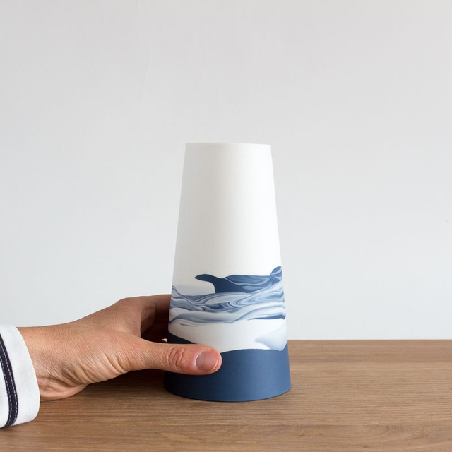 Vase - Moyen - Horizons - Bleu nuit