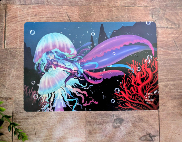 Illustration "Asdume et méduses" - 10,5 x 14,8 cm (A6)