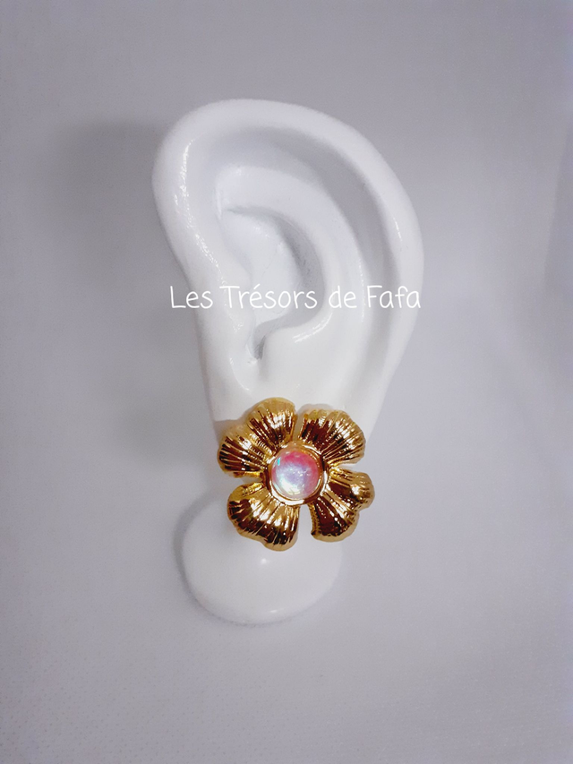 Boucles d'oreilles fleur
