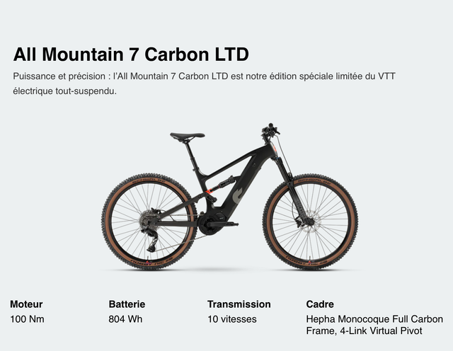 VELO HEPHA ALL MOUNTAIN 7 CARBON LTD