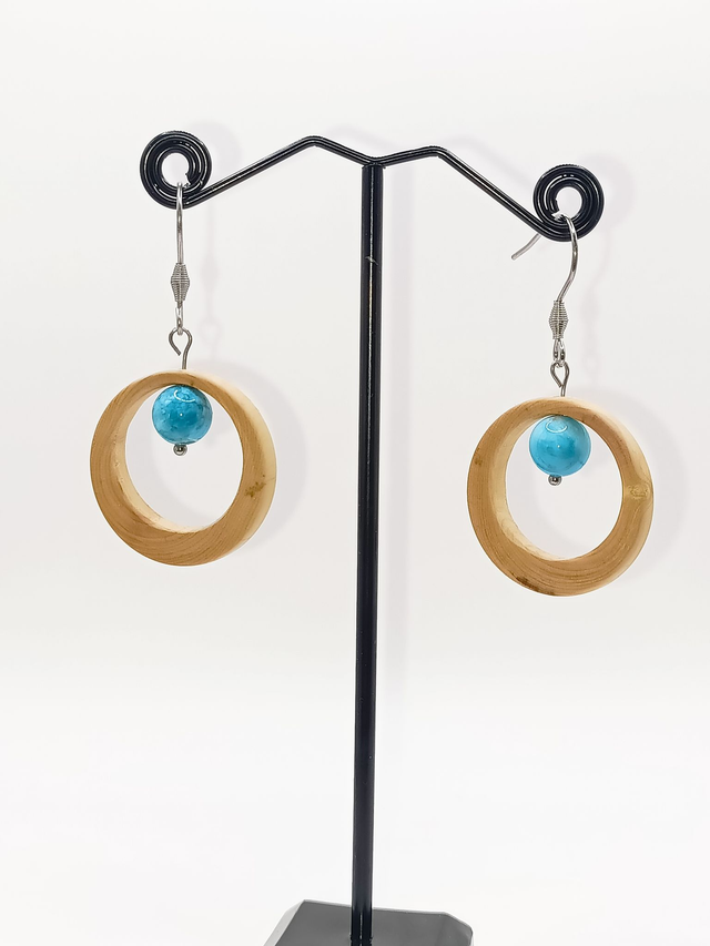 Boucles d'Oreilles Apatite Écrin de Buis