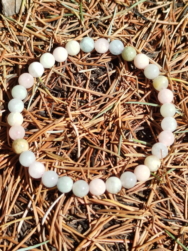  Bracelet  Morganite (béryl) 