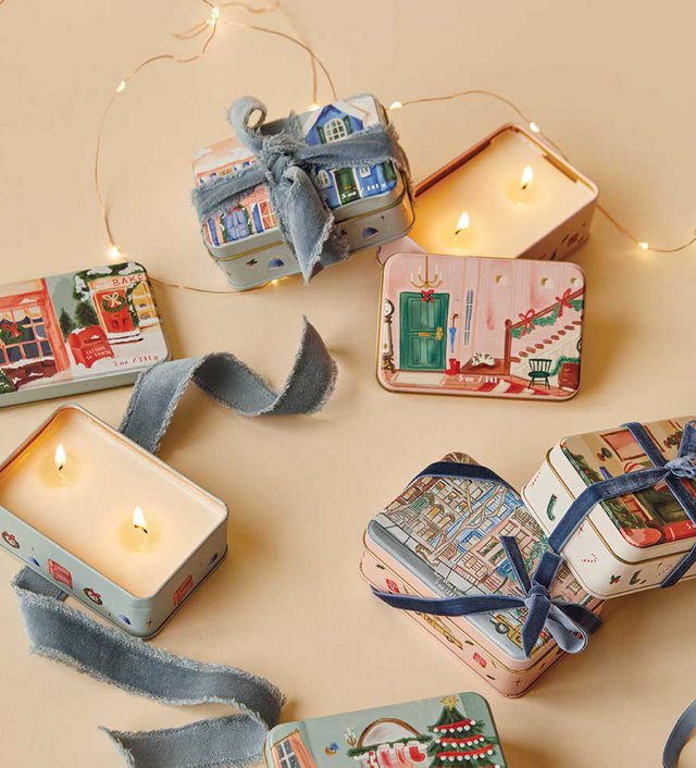 Christmas Candle Tin