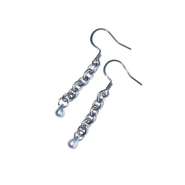 &#039;cyber mermaid #4&#039; earrings