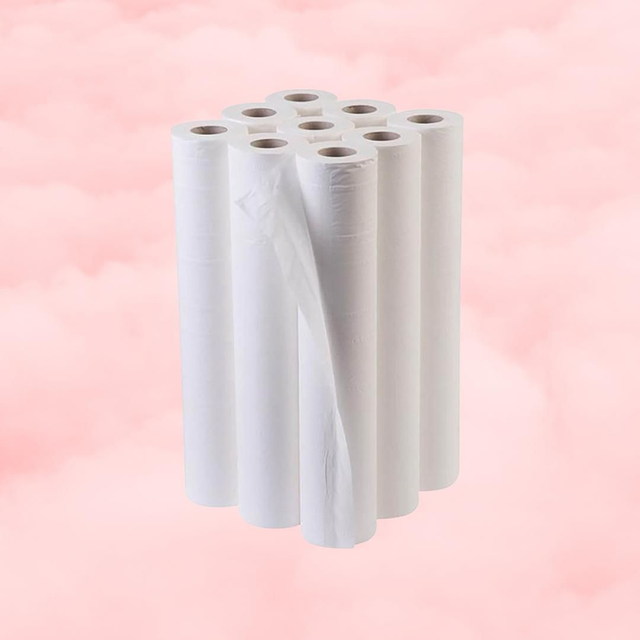 9x Couch Rolls 20" - 2ply - Essentials White - 40m x 500mm