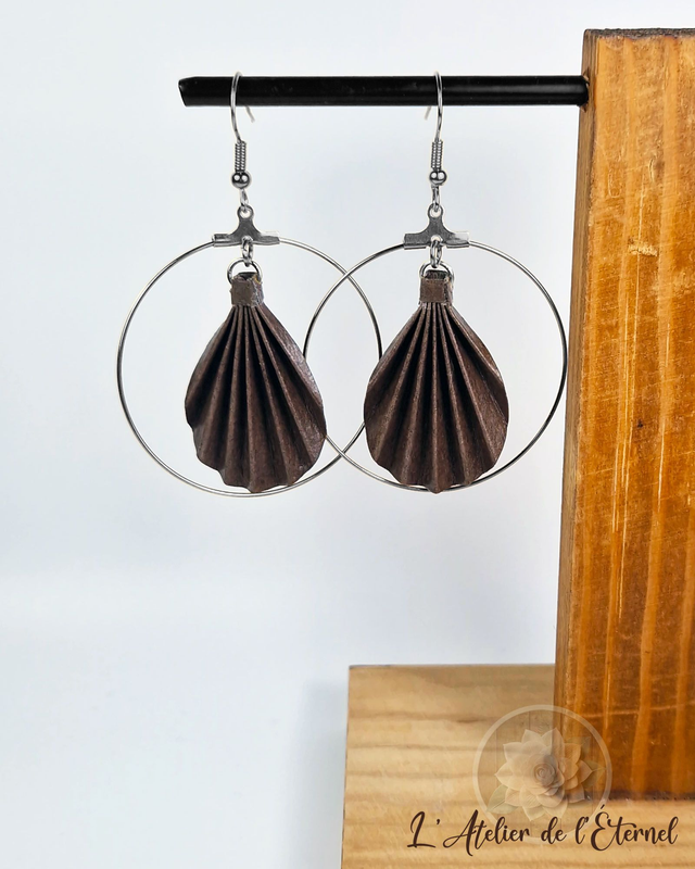 Boucles d'oreilles créoles Licuala