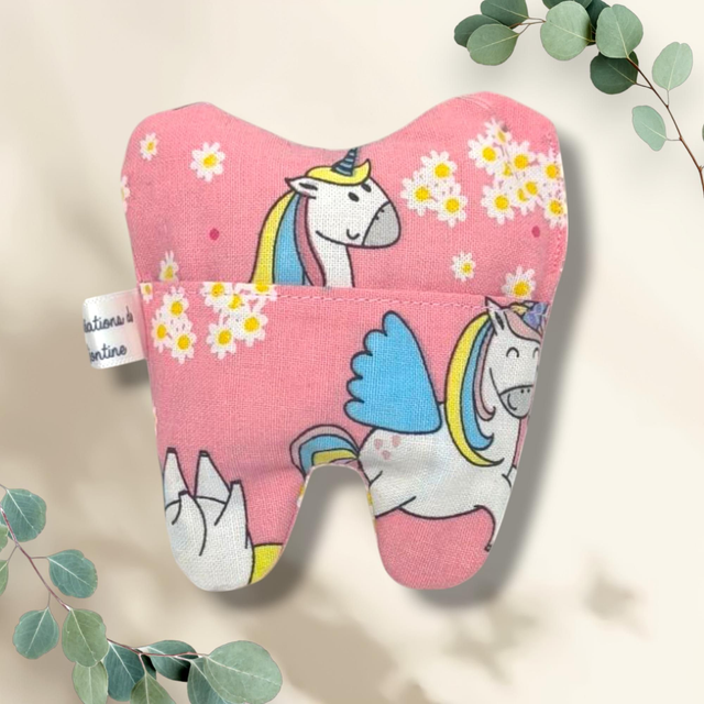 Pochette à dent licornes 