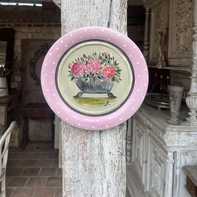 Assiette fleurie « Hortense »