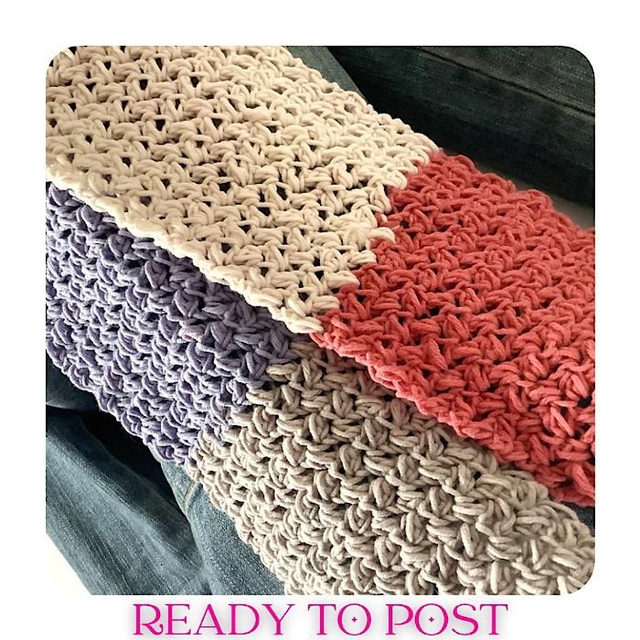 Cotton Scarf, muted colours-DRAPE