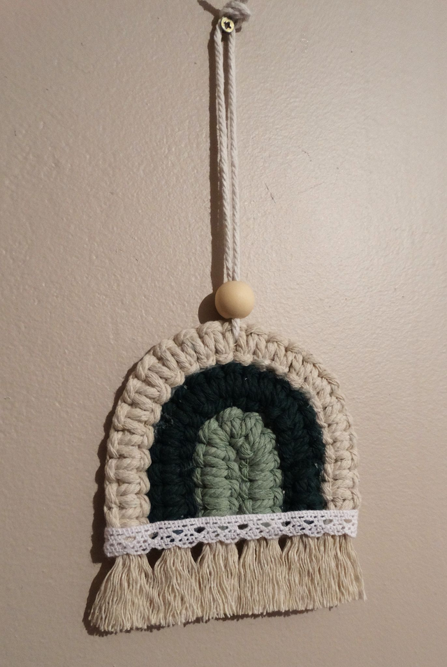 Arc-en-Ciel 🌈 en Macramé – Douceur Bohème 🌿✨