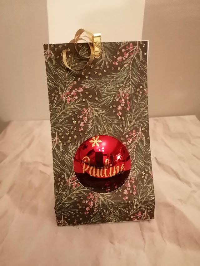 Boule de Noël personnalisable sur demande