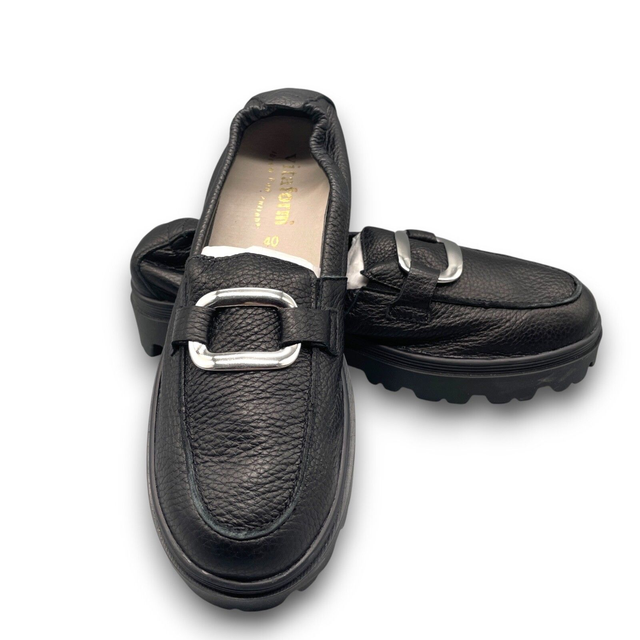 VITAFORM Damen Slipper schwarz Hirschleder Schock Absorber Sohle Finja Größe 40