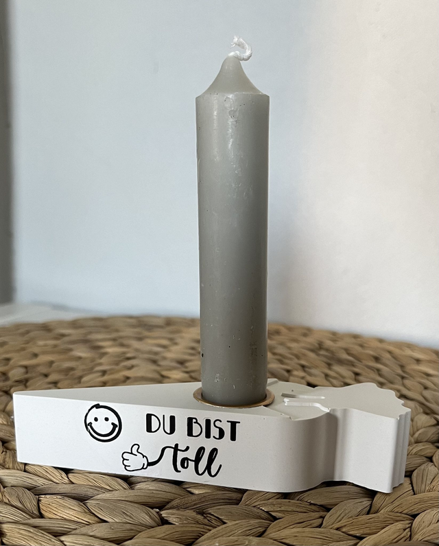 „Du bist toll“ Kerzenhalter 