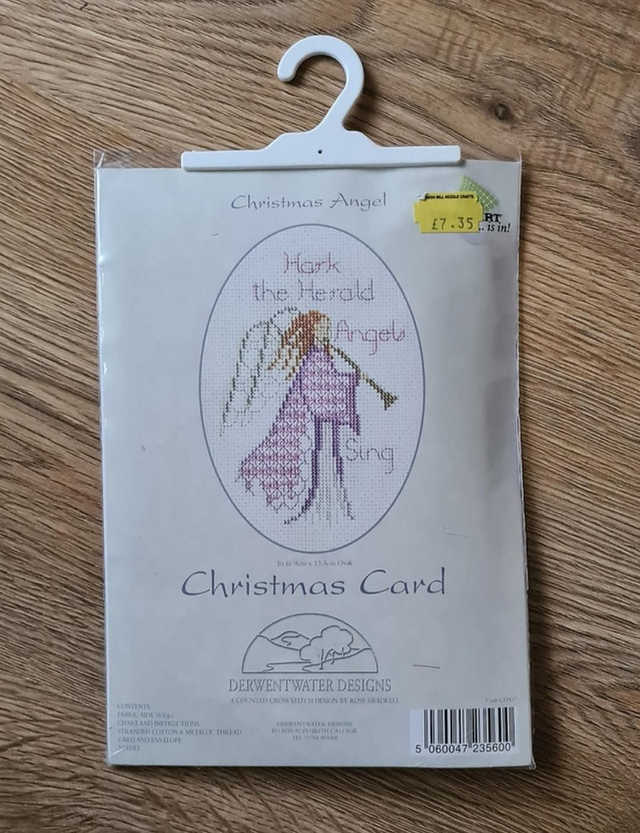 New Christmas Angel Counted Cross Stitch Kit Christmas Card