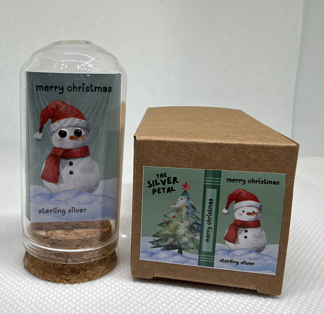 'Snowman' Cystal Earrings 