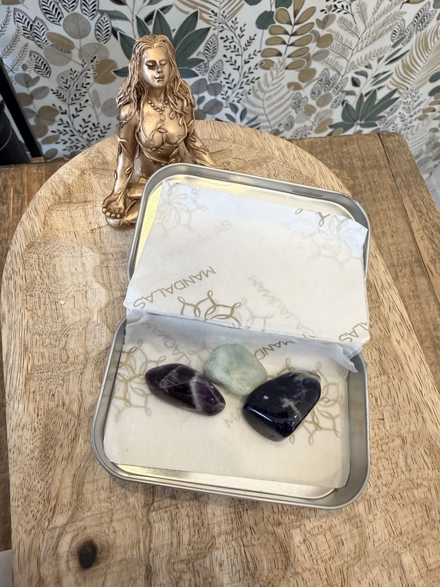 Box Astro Poissons - Aigue marine, Améthyste, Sodalite