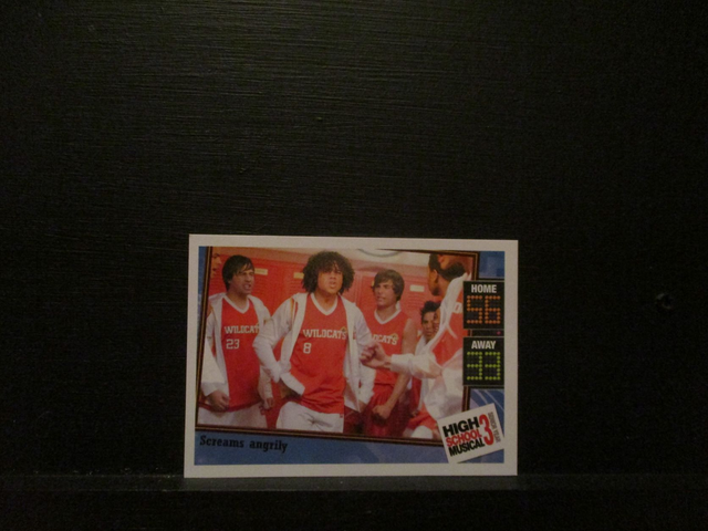 Screams Angrily - Action Card High School Musical 3 Senior Year Original Trading Card
