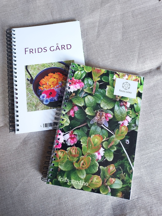Notatbok med  bilder