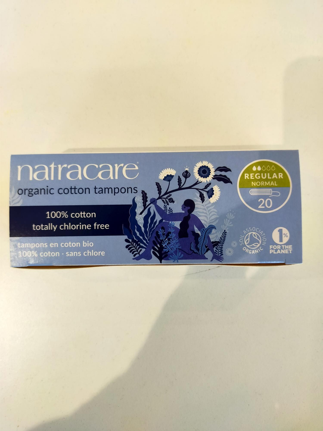 Organic Non-Applicator Tampons Regular x20 (Natracare) 33200