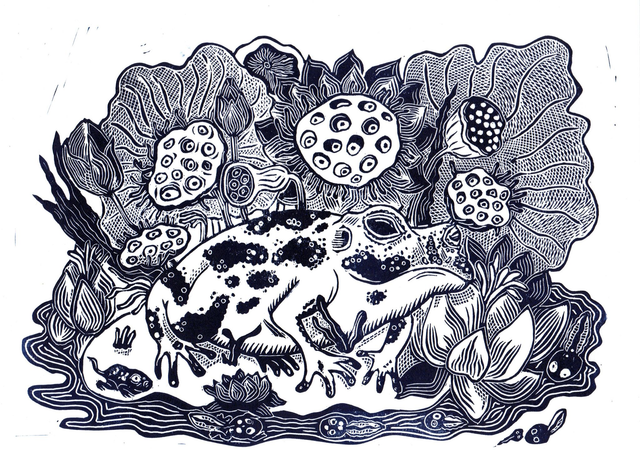 la fête à la grenouille format A4