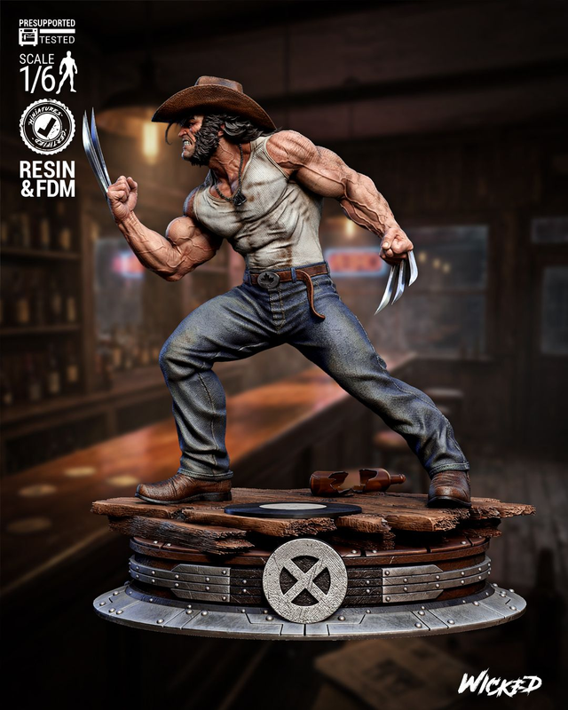 STATUE LOGAN WOLVERINE série X-men comics 