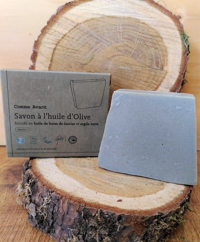 Comme Avant - Savon à l’huile de baie de laurier et argile verte