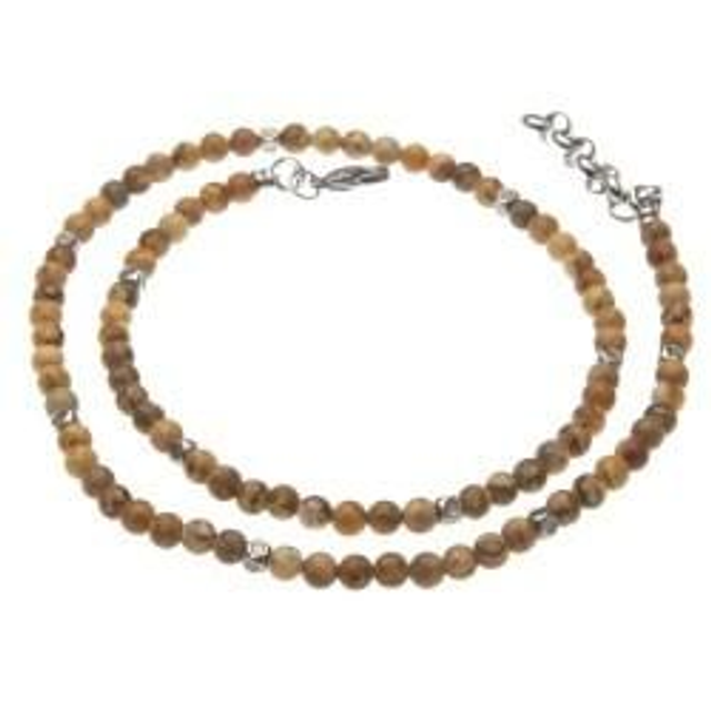 Collana uomo con pietre naturali bijoux 