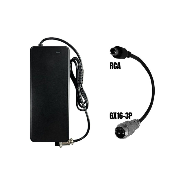 PACK Chargeur 48V ➡️ 54.6V / 2A (connecteur RCA) pour trottinette électrique wattiz PACK Chargeur 48V ➡️ 54.6V / 2A (Connecteur RCA)