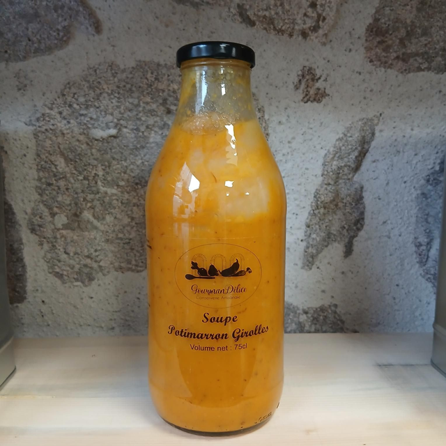 Soupe potimarron girolles 