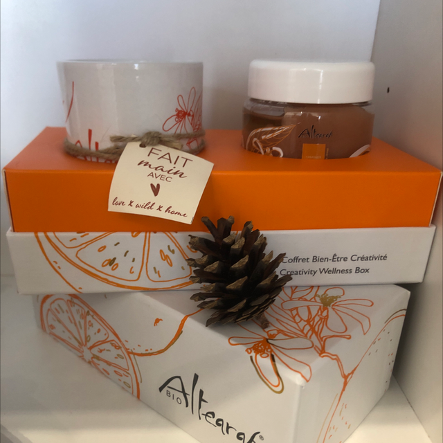 Coffret bougie+gommage 