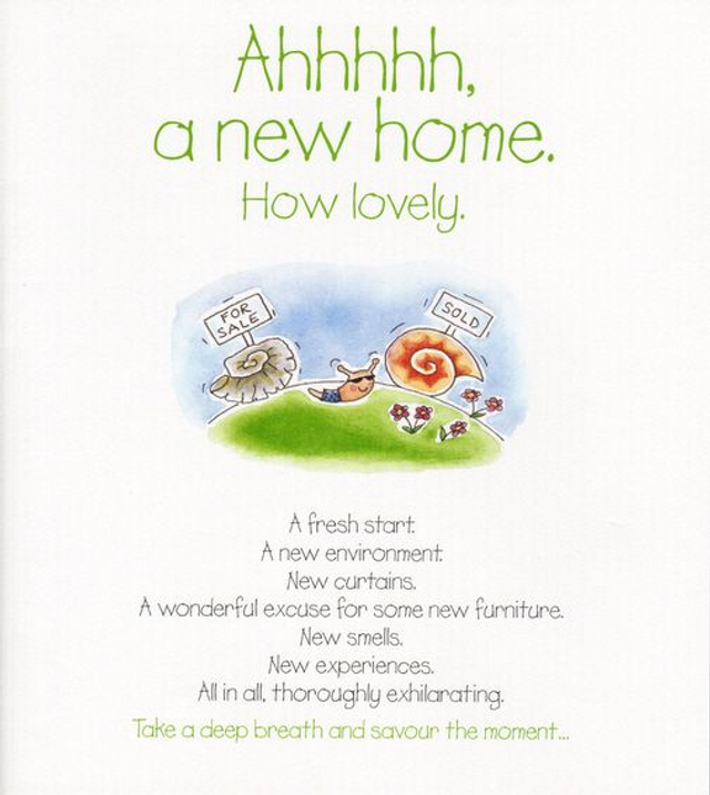 Ahh, A New Home - Greeting Card