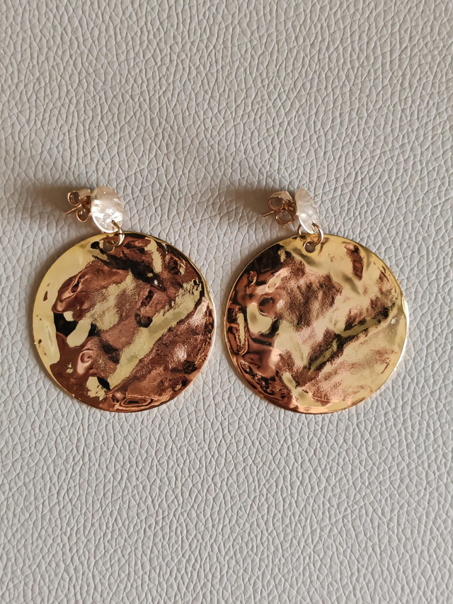 Charlotte - Boucles d'oreilles doré 