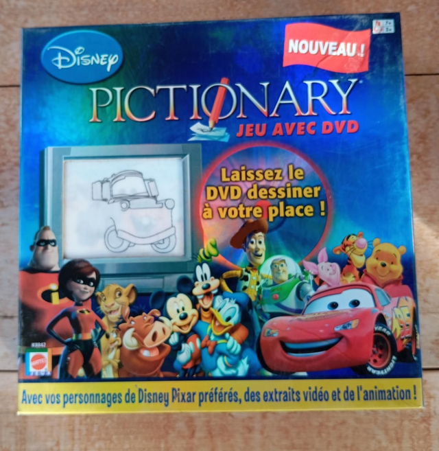 Jeu Pictionary Disney Dvd