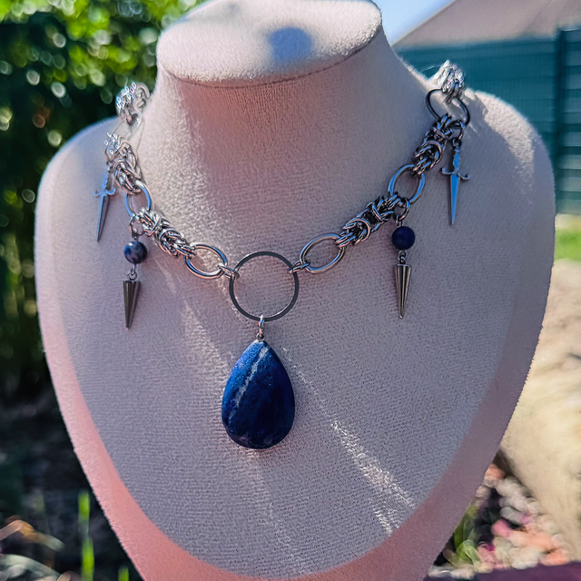Collier HONNEUR sodalite 