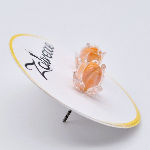 Puces d&#039;oreilles - Clochettes oranges